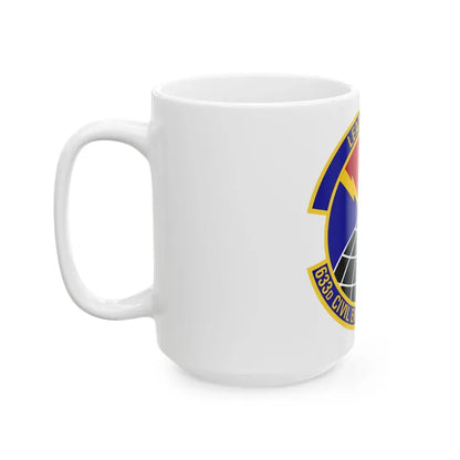 633d Civil Engineer Squadron (U.S. Air Force) White Coffee Mug - Go Mug Yourself