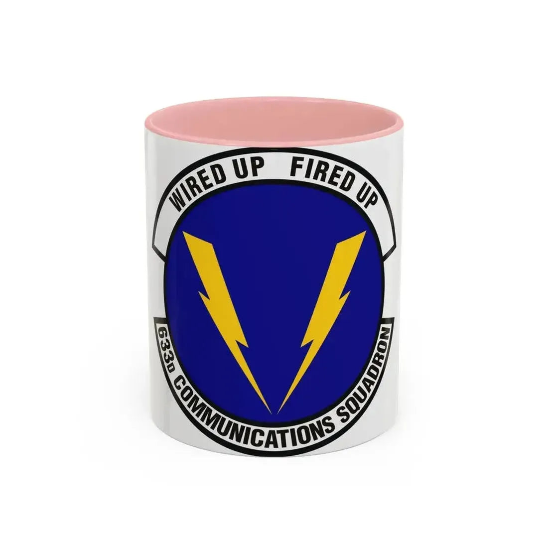 633d Communications Squadron (U.S. Air Force) Accent Coffee Mug 11oz Pink - Go Mug Yourself