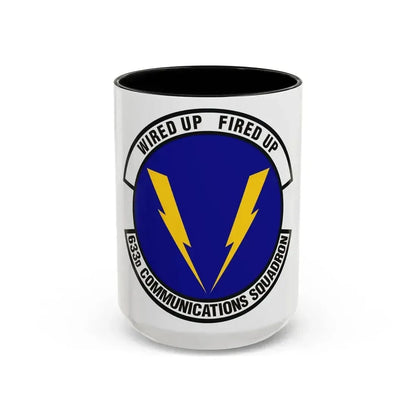 633d Communications Squadron (U.S. Air Force) Accent Coffee Mug 15oz Black - Go Mug Yourself