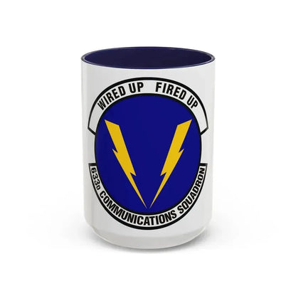633d Communications Squadron (U.S. Air Force) Accent Coffee Mug 15oz Navy - Go Mug Yourself