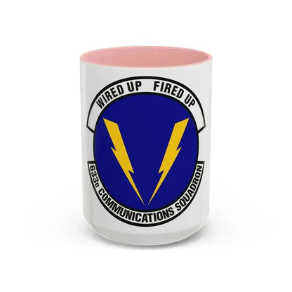 633d Communications Squadron (U.S. Air Force) Accent Coffee Mug 15oz Pink - Go Mug Yourself