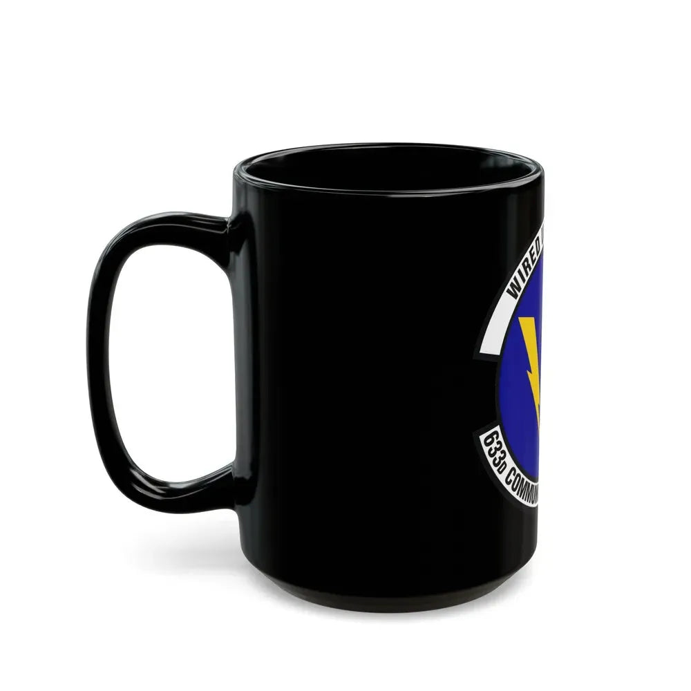 633d Communications Squadron (U.S. Air Force) Black Coffee Mug - Go Mug Yourself