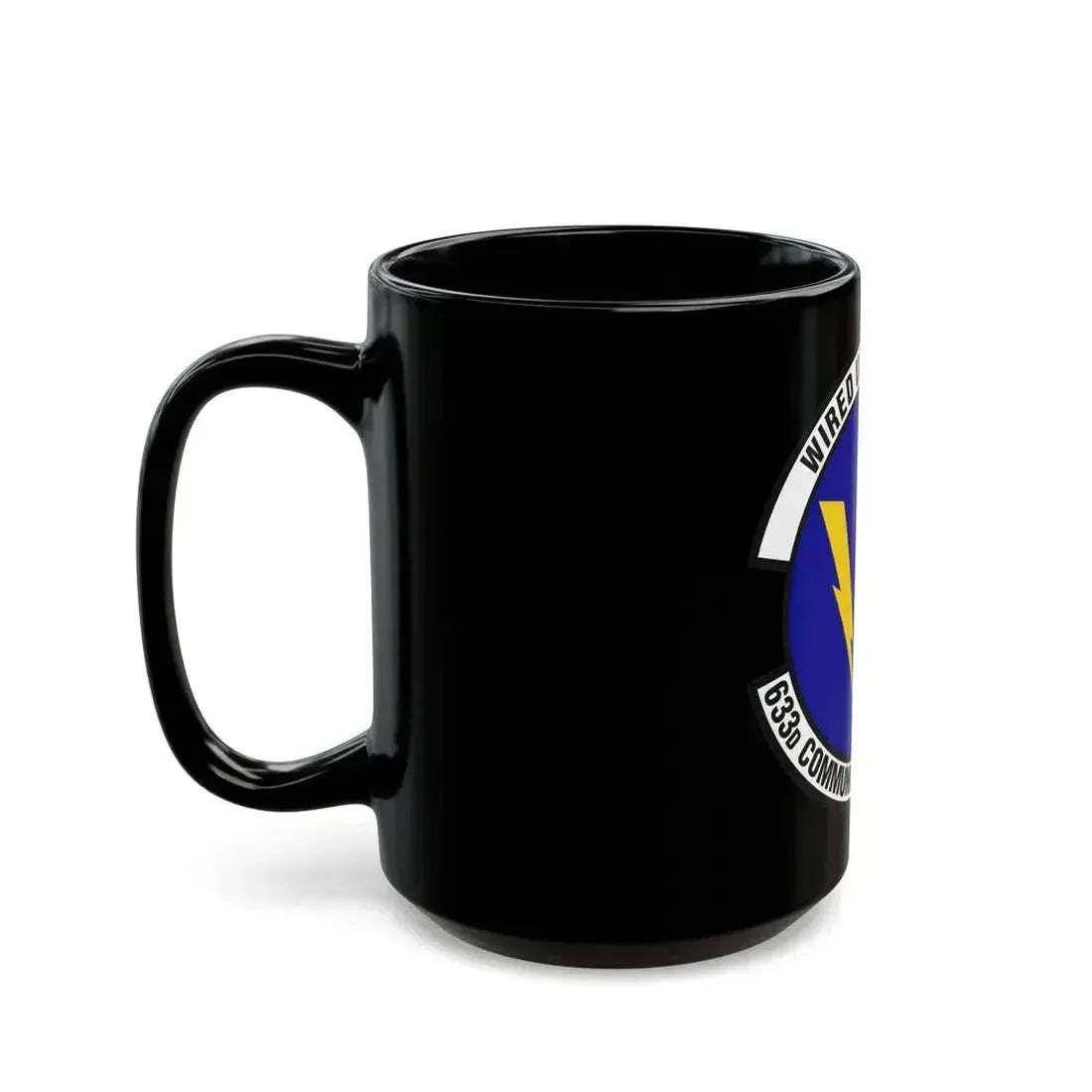 633d Communications Squadron (U.S. Air Force) Black Coffee Mug - Go Mug Yourself
