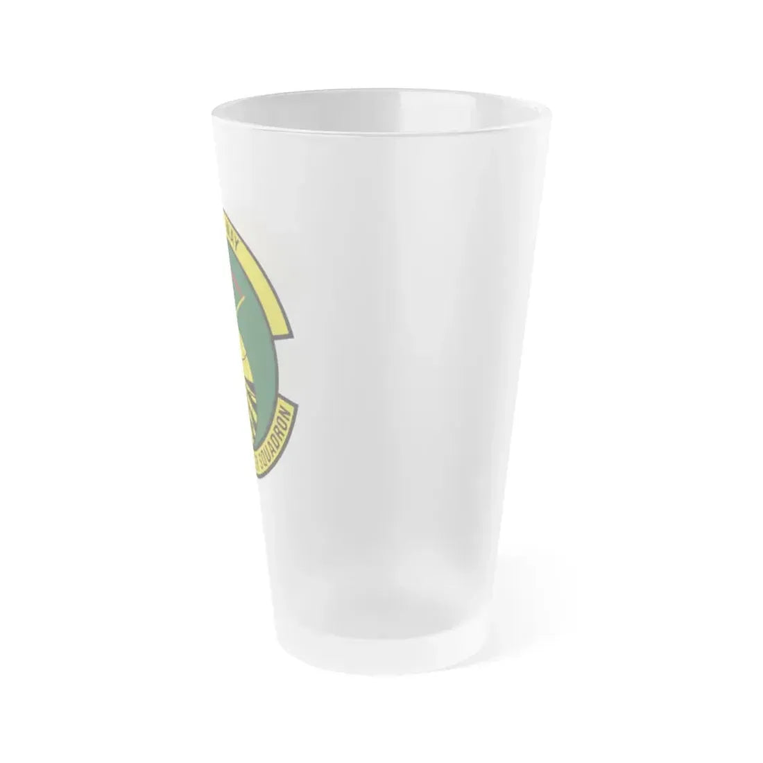 633d Comptroller Squadron (U.S. Air Force) Frosted Pint Glass 16oz - Go Mug Yourself