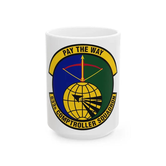 633d Comptroller Squadron (U.S. Air Force) White Coffee Mug 15oz - Go Mug Yourself