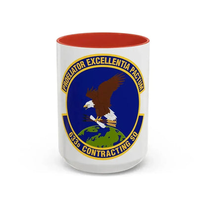 633d Contracting Squadron (U.S. Air Force) Accent Coffee Mug 15oz Red - Go Mug Yourself