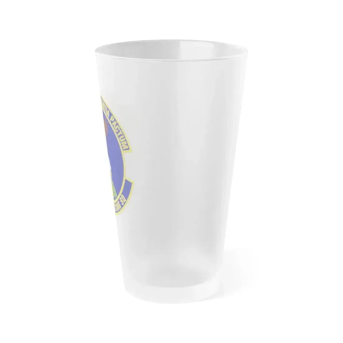 633d Contracting Squadron (U.S. Air Force) Frosted Pint Glass 16oz - Go Mug Yourself