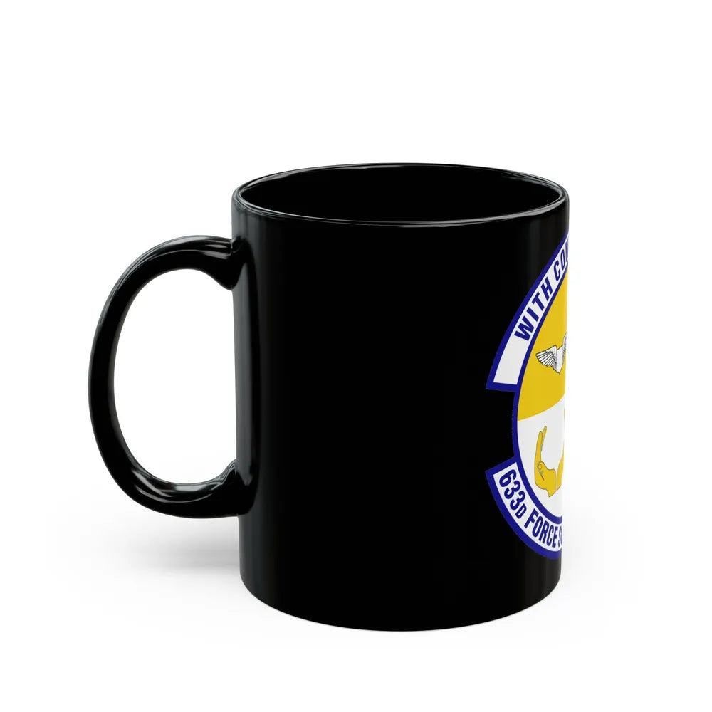 633d Force Support Squadron (U.S. Air Force) Black Coffee Mug-Go Mug Yourself