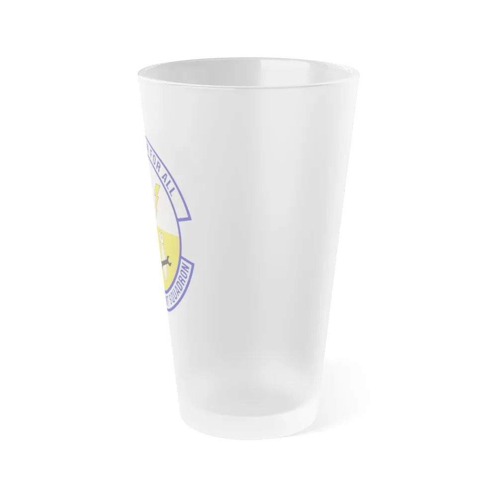 633d Force Support Squadron (U.S. Air Force) Frosted Pint Glass 16oz-Go Mug Yourself