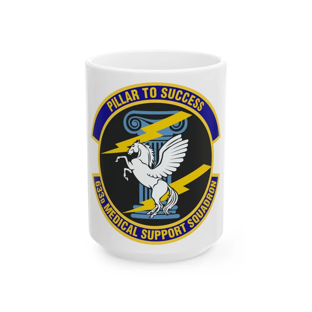 633d Medical Support Squadron (U.S. Air Force) White Coffee Mug-15oz-Go Mug Yourself