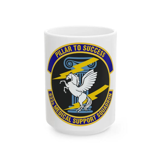 633d Medical Support Squadron (U.S. Air Force) White Coffee Mug-15oz-Go Mug Yourself