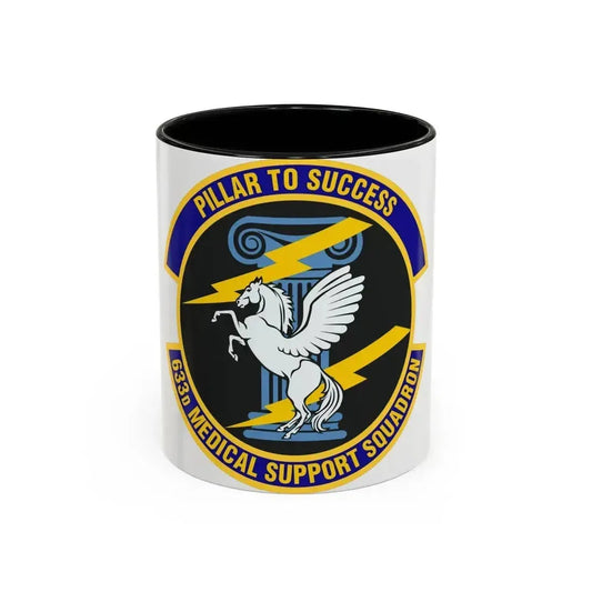 633d Medical Support Squadron (U.S. Air Force) Accent Coffee Mug 11oz Black - Go Mug Yourself