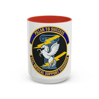 633d Medical Support Squadron (U.S. Air Force) Accent Coffee Mug 15oz Red - Go Mug Yourself