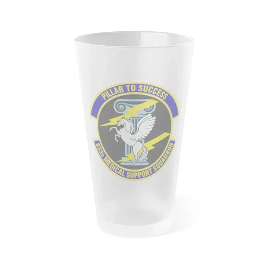 633d Medical Support Squadron (U.S. Air Force) Frosted Pint Glass 16oz 16oz Frosted - Go Mug Yourself