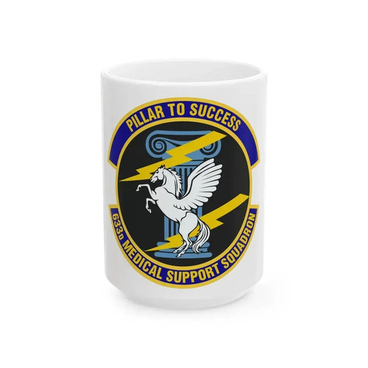 633d Medical Support Squadron (U.S. Air Force) White Coffee Mug 15oz - Go Mug Yourself
