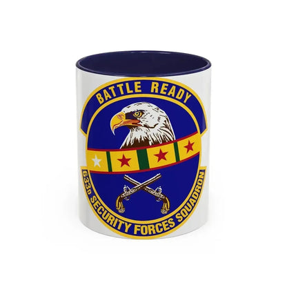 633d Security Forces Squadron (U.S. Air Force) Accent Coffee Mug 11oz Navy - Go Mug Yourself