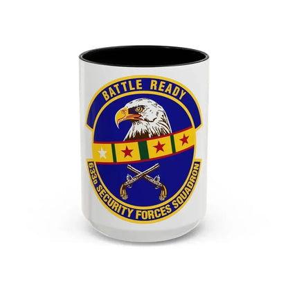 633d Security Forces Squadron (U.S. Air Force) Accent Coffee Mug 15oz Black - Go Mug Yourself