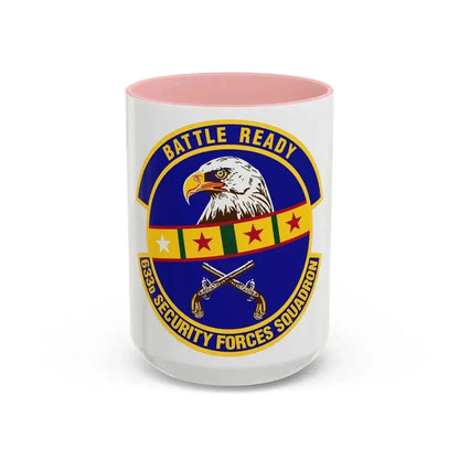 633d Security Forces Squadron (U.S. Air Force) Accent Coffee Mug 15oz Pink - Go Mug Yourself
