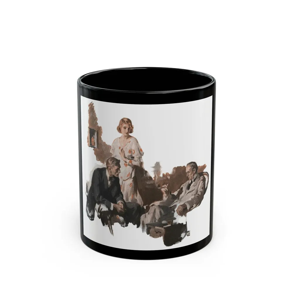 Dark Forests (1), McCall's, February 1930 - Black Coffee Mug-11oz-Go Mug Yourself