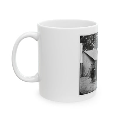 Petersburg, Va. Hospital Stewards Of 2d Division, 9th Corps, In Front Of Tents (U.S. Civil War) White Coffee Mug
