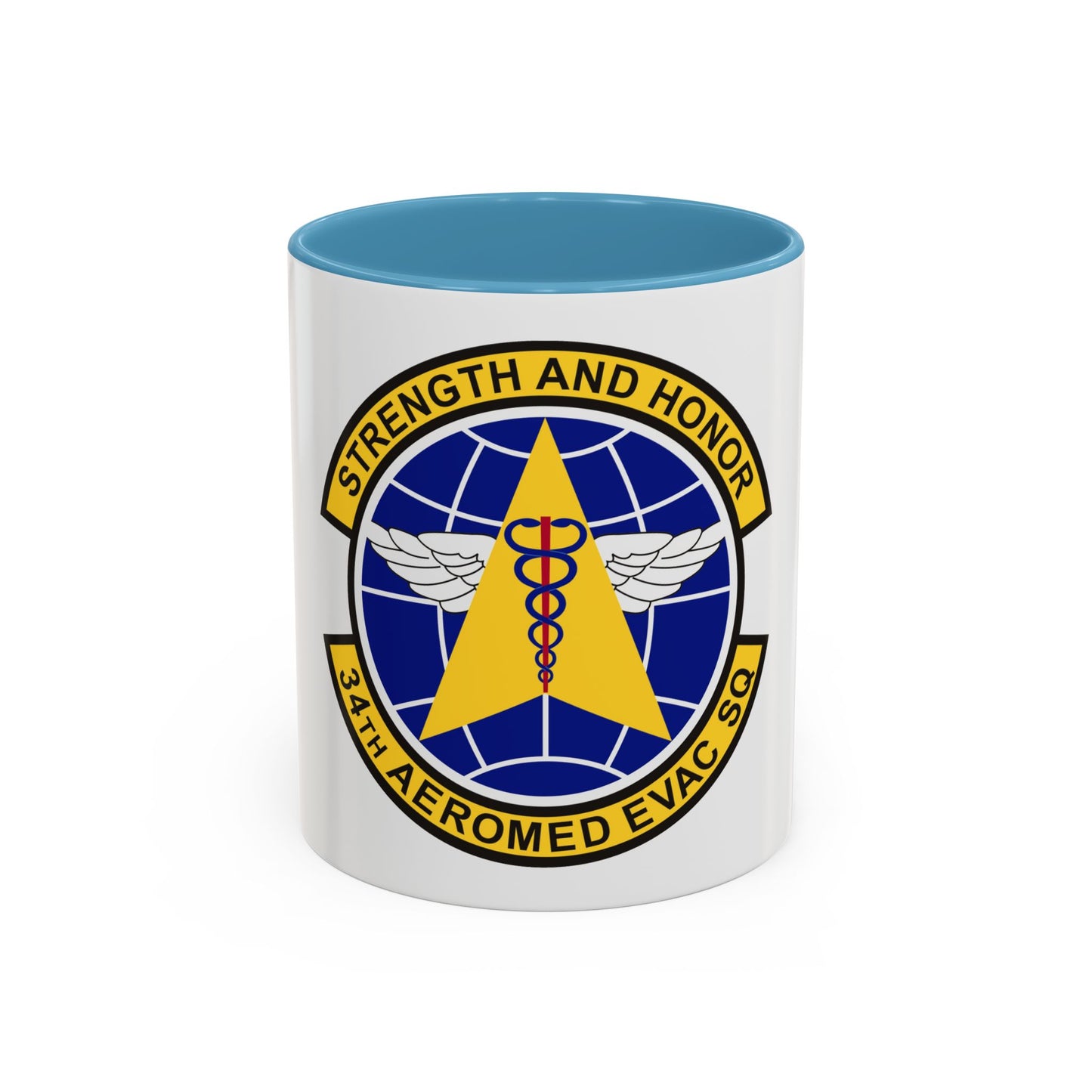 34th Aeromedical Evacuation Squadron (U.S. Air Force) Accent Coffee Mug