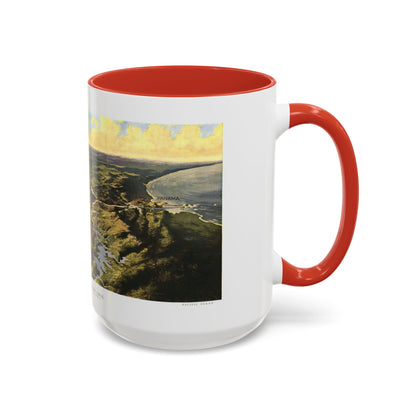 Central America - Panama Canal (1912) (Map) Accent Coffee Mug