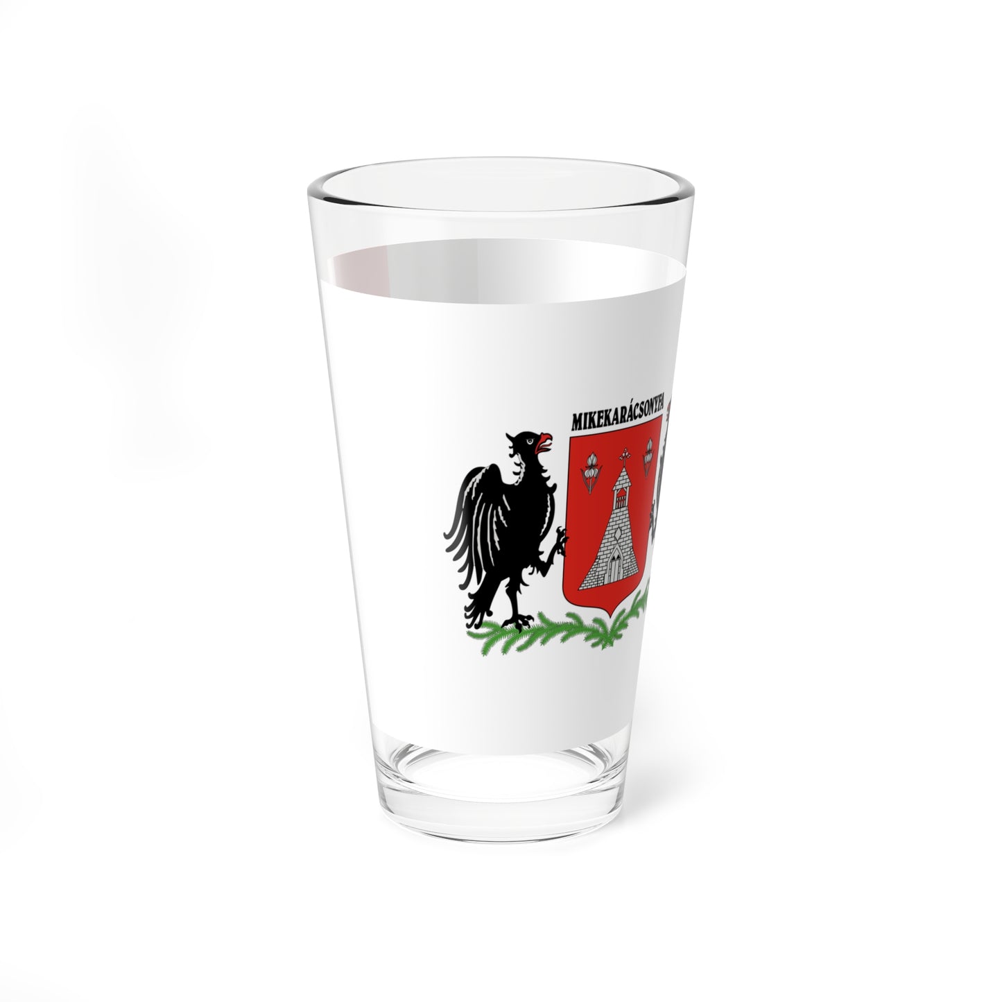 Flag of Mikekaracsonyfa (Hungary) Pint Glass 16oz