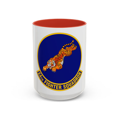 24 Fighter Squadron ACC (U.S. Air Force) Accent Coffee Mug