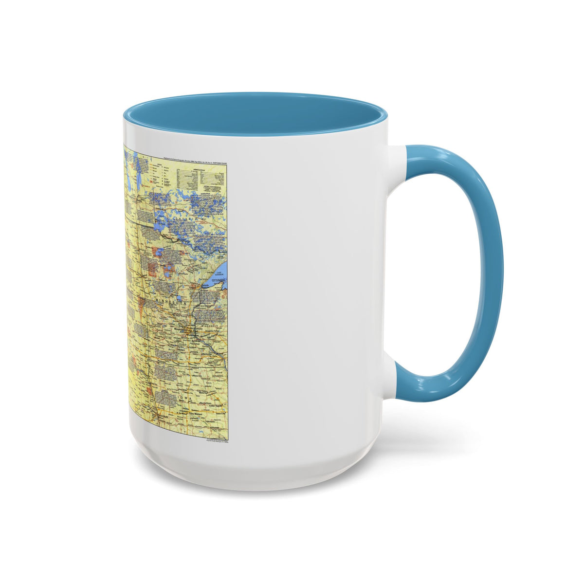 USA - Northern Plains 1 (1986) (Map) Accent Coffee Mug