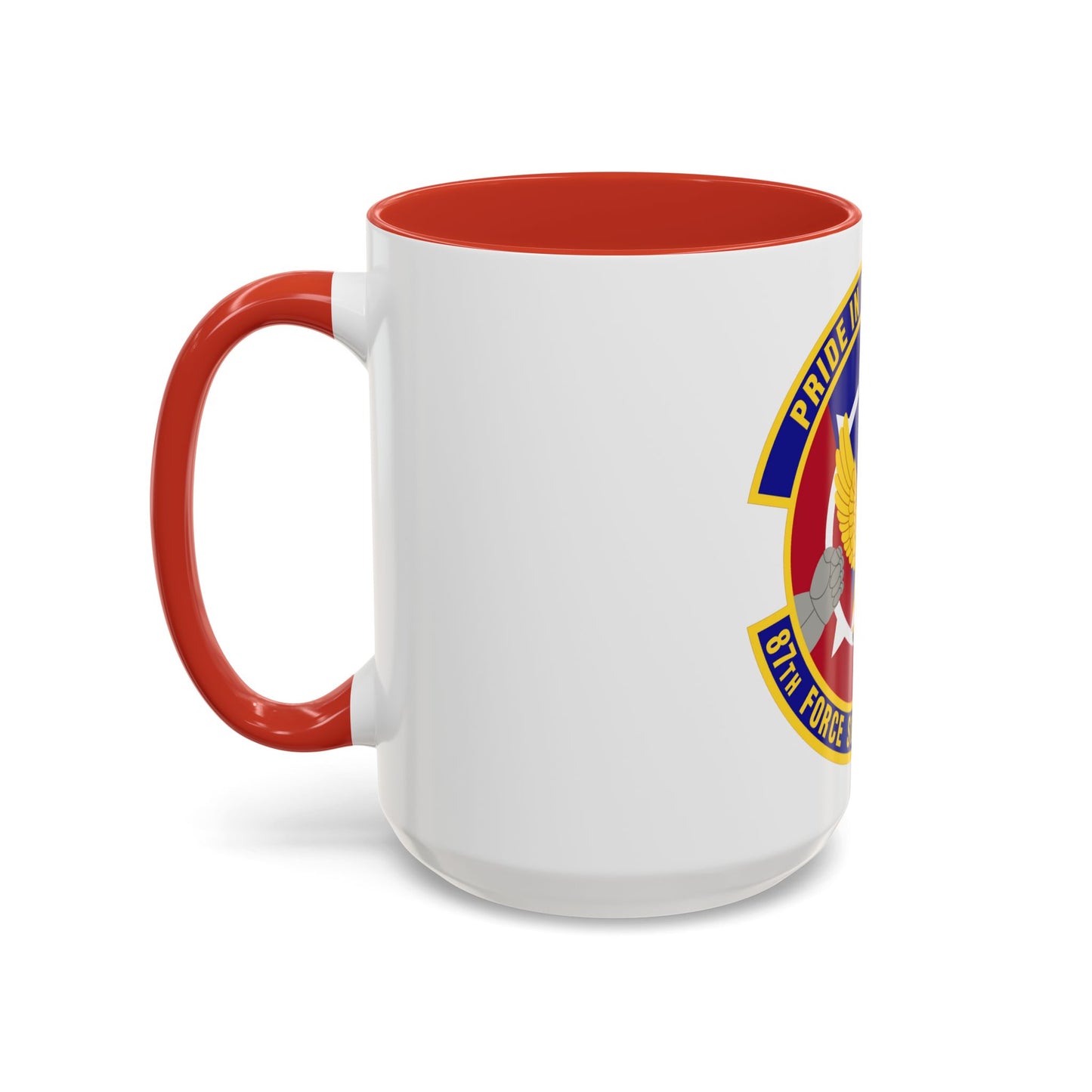 87 Force Support Squadron AMC (U.S. Air Force) Accent Coffee Mug