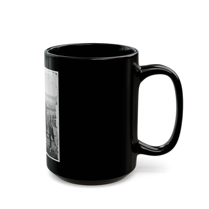 Atlanta, Ga. Gen. William T. Sherman On Horseback At Federal Fort No. 7(2) (U.S. Civil War) Black Coffee Mug