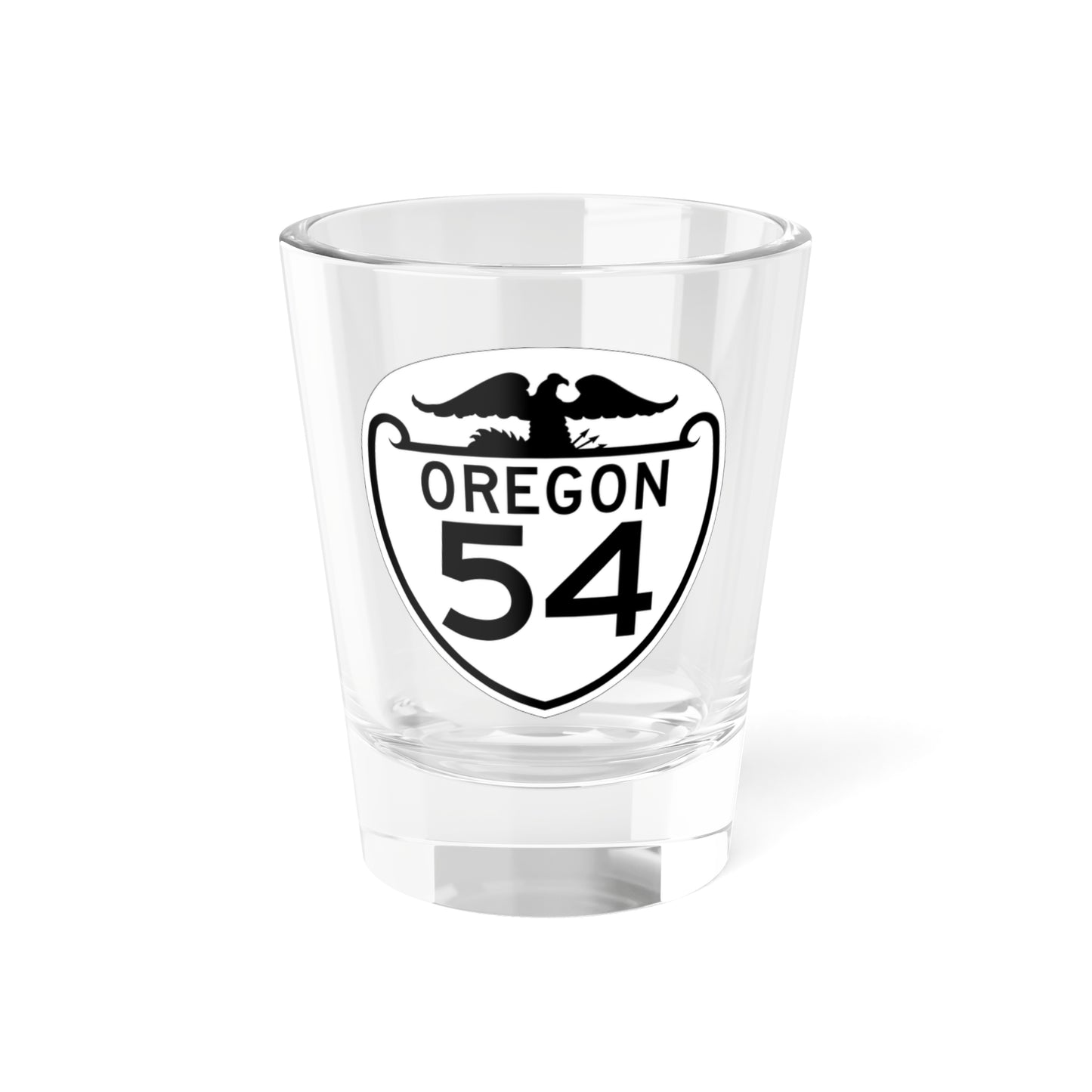 OR 54 1948 (Oregon) (Road Sign) Shot Glass 1.5oz