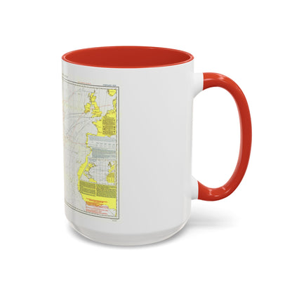 Atlantic Ocean - North (1903) (Map) Accent Coffee Mug