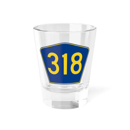 PR secondary 318 (Puerto Rico) (Road Sign) Shot Glass 1.5oz