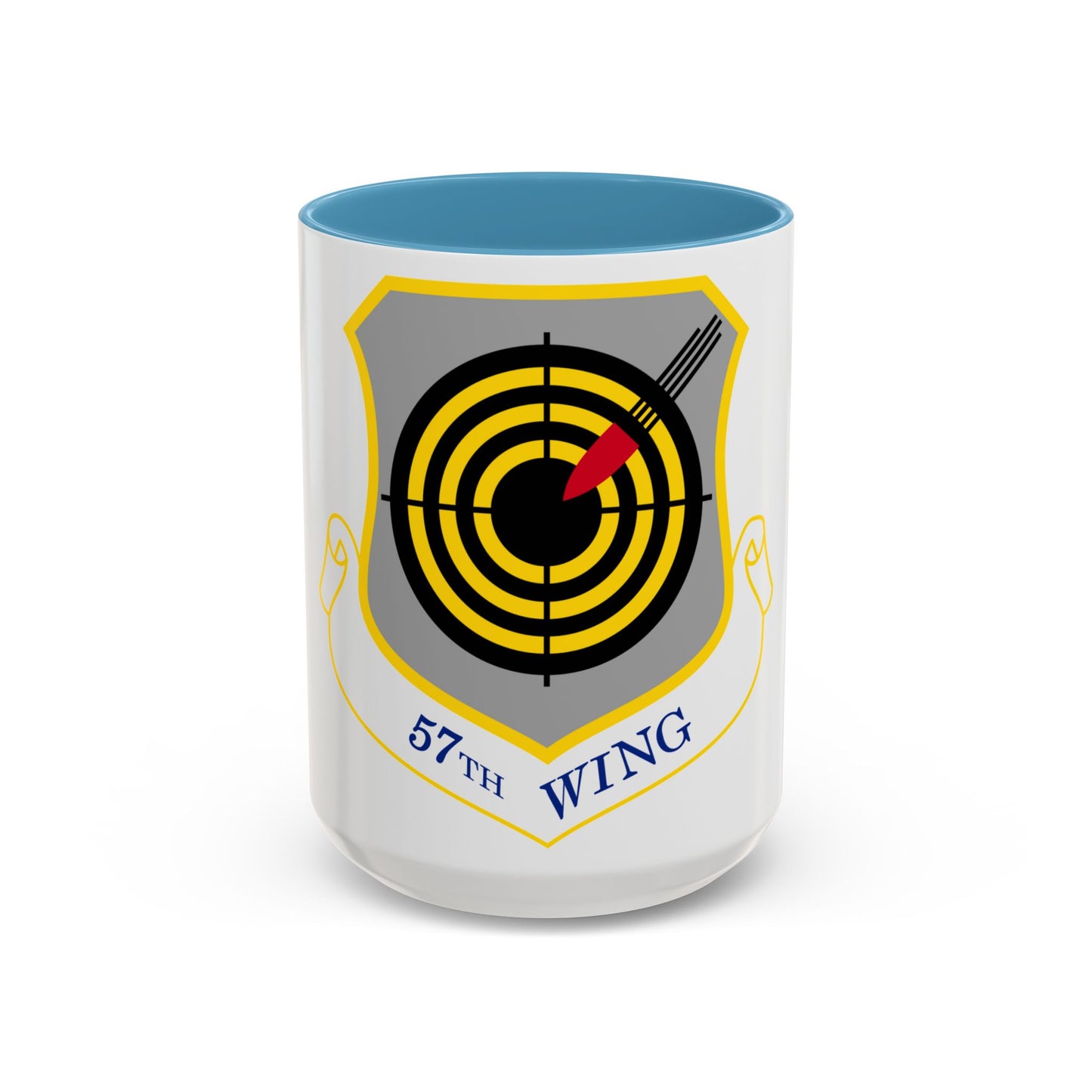 1058px USAF 57th Wing shield (U.S. Air Force) Accent Coffee Mug