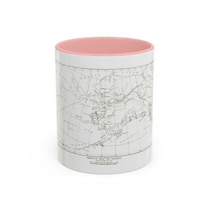 Alaska - Sketch Map (1891) (Map) Accent Coffee Mug