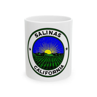 Seal of Salinas California - White Coffee Mug