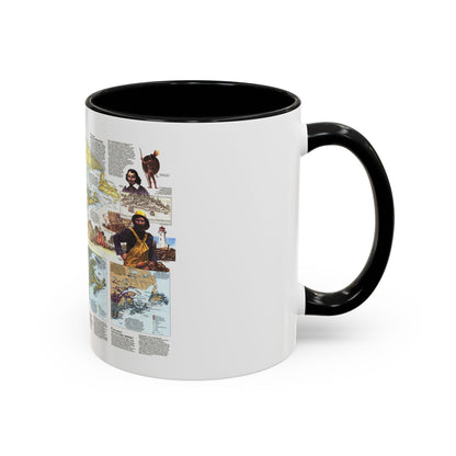 USA - Northern Approaches 2 (1985) (Map) Accent Coffee Mug