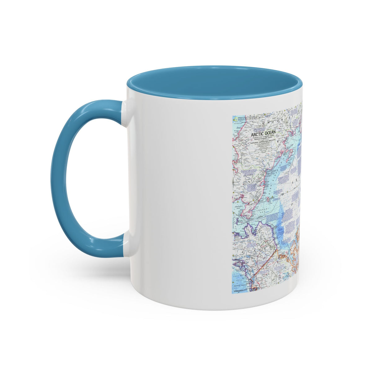 Arctic Ocean (1971) (Map) Accent Coffee Mug