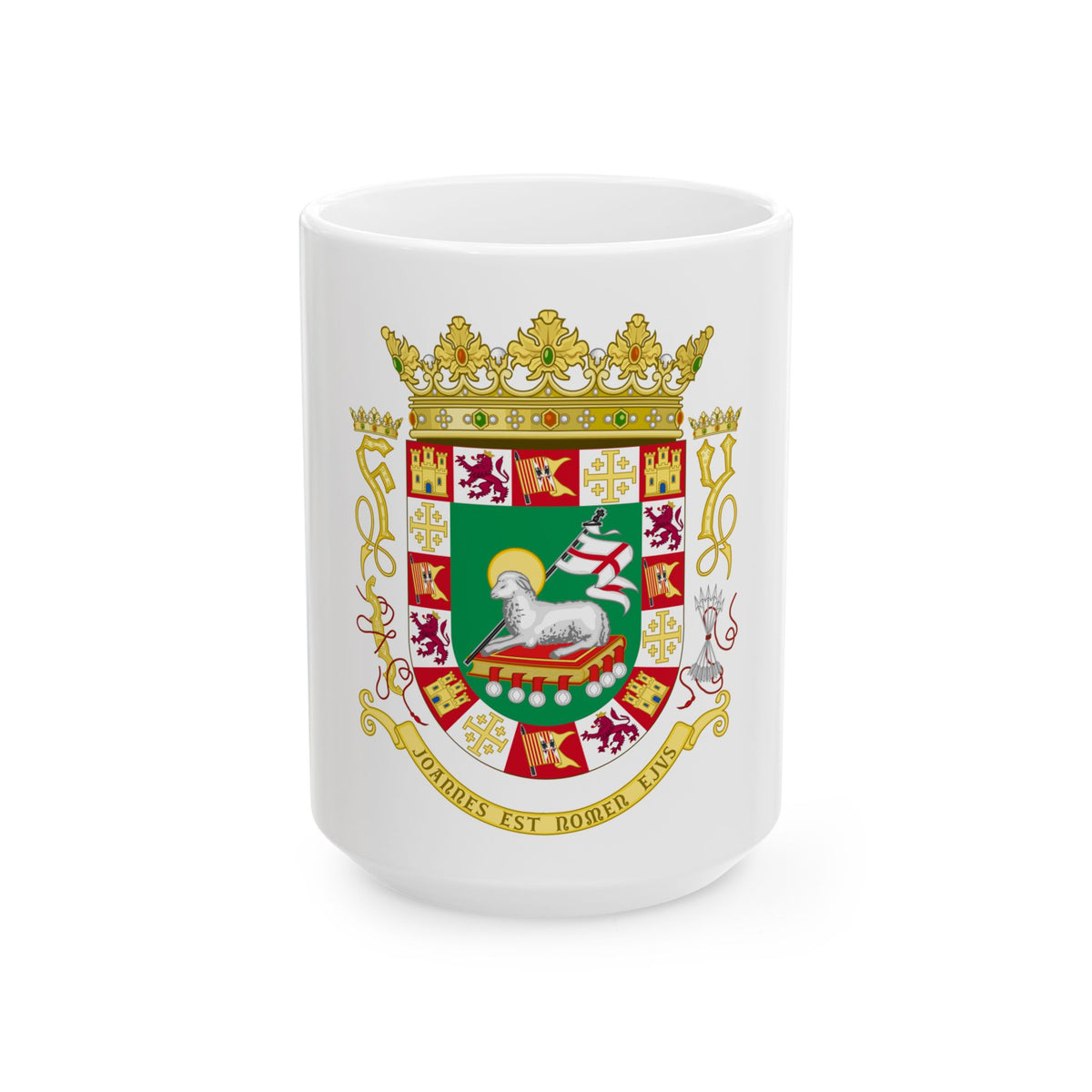 Coat of arms of the Commonwealth of Puerto Rico 2 - White Coffee Mug
