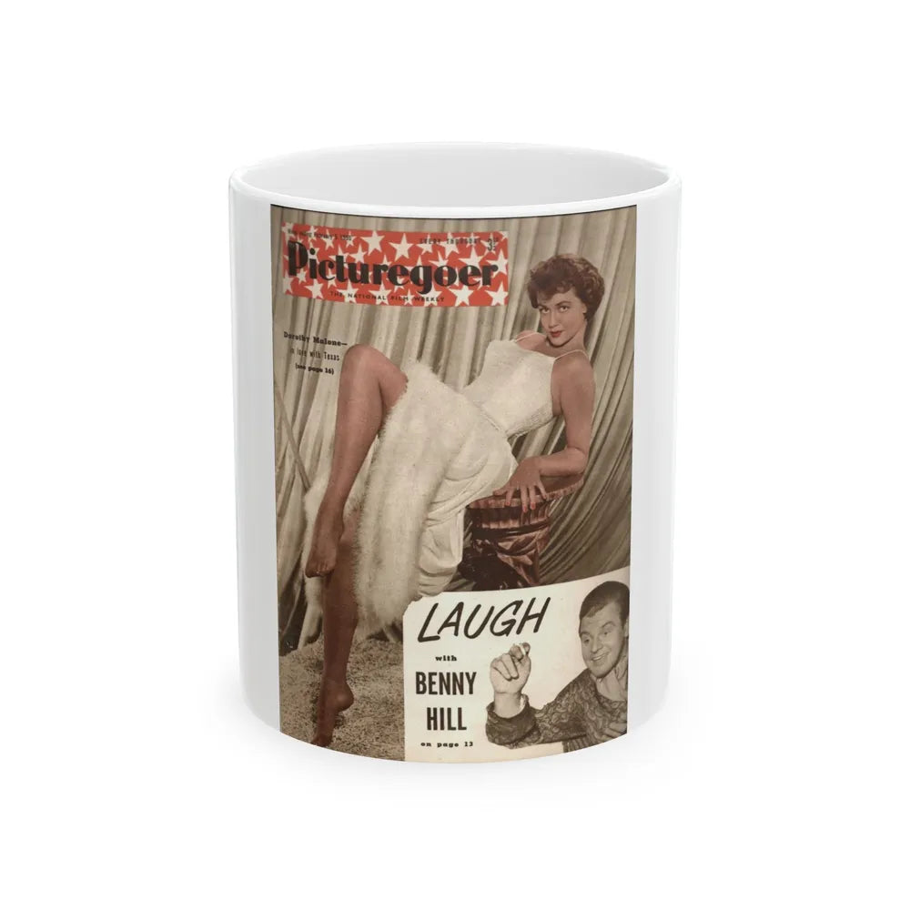 Dorothy Malone #172 - Mag. Cover (Vintage Female Icon) White Coffee Mug-11oz-Go Mug Yourself