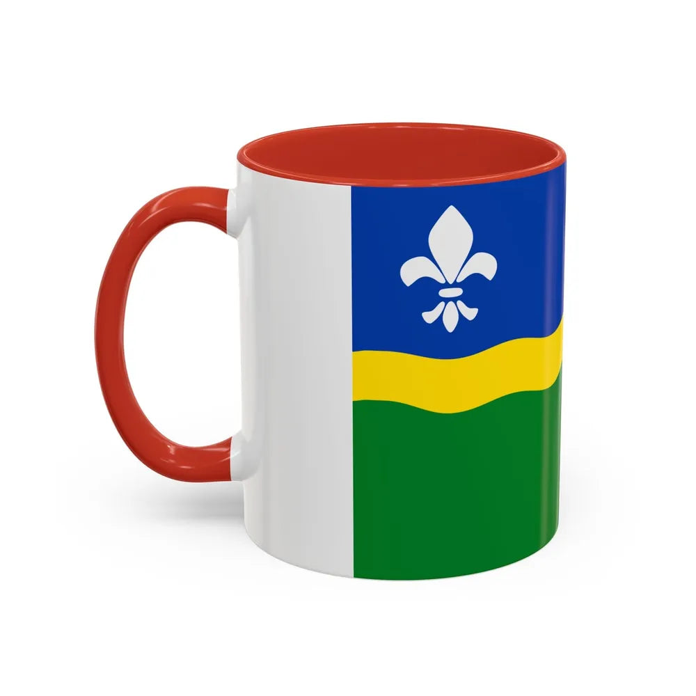 Flag of Flevoland Netherlands - Accent Coffee Mug-Go Mug Yourself