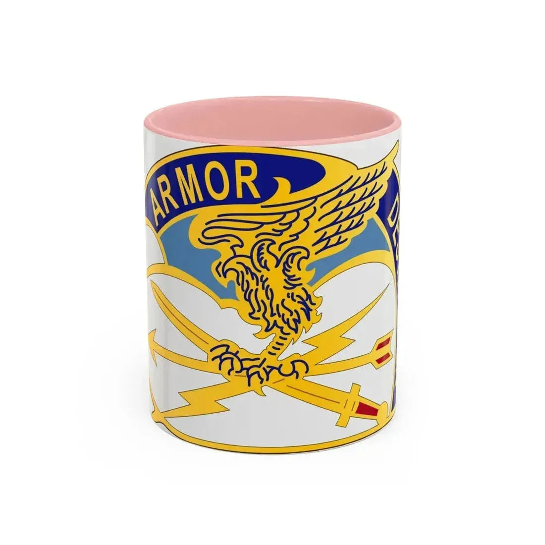 635 Aviation Group (U.S. Army) Accent Coffee Mug 11oz Pink - Go Mug Yourself