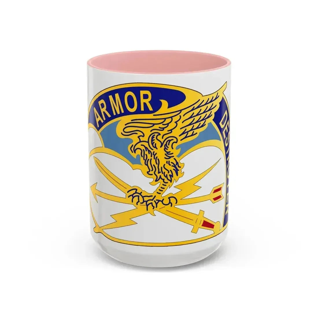635 Aviation Group (U.S. Army) Accent Coffee Mug 15oz Pink - Go Mug Yourself