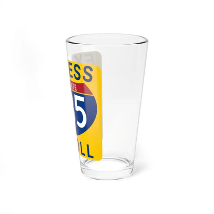 635 Express Lane free (Texas) (Road Sign) Pint Glass 16oz - Go Mug Yourself