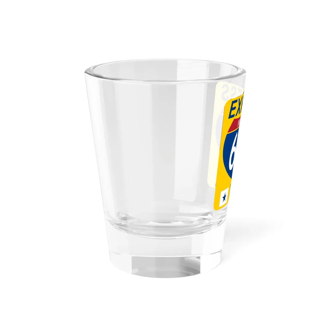 635 Express Lane free (Texas) (Road Sign) Shot Glass 1.5oz - Go Mug Yourself