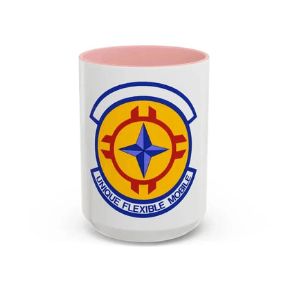 635 Materiel Maintenance Sq AFMC (U.S. Air Force) Accent Coffee Mug 15oz Pink - Go Mug Yourself