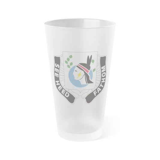 635 Military Intelligence Battalion (U.S. Army) Frosted Pint Glass 16oz-Go Mug Yourself