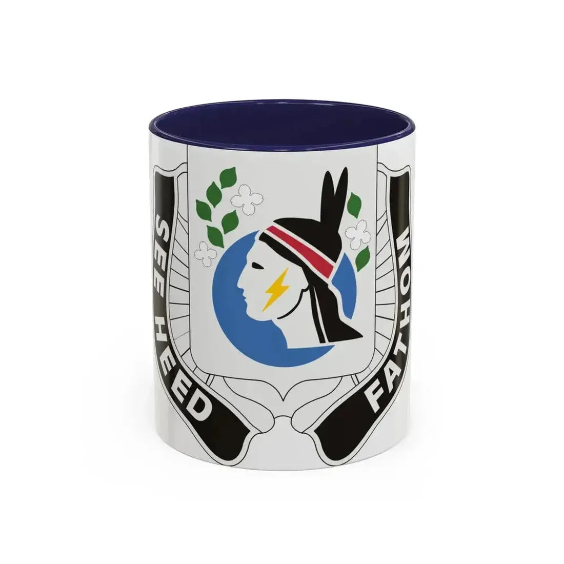 635 Military Intelligence Battalion (U.S. Army) Accent Coffee Mug 11oz Navy - Go Mug Yourself
