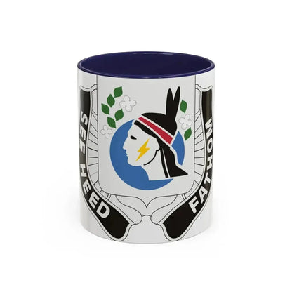 635 Military Intelligence Battalion (U.S. Army) Accent Coffee Mug 11oz Navy - Go Mug Yourself